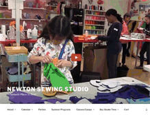 Tablet Screenshot of newtonsewingstudio.com